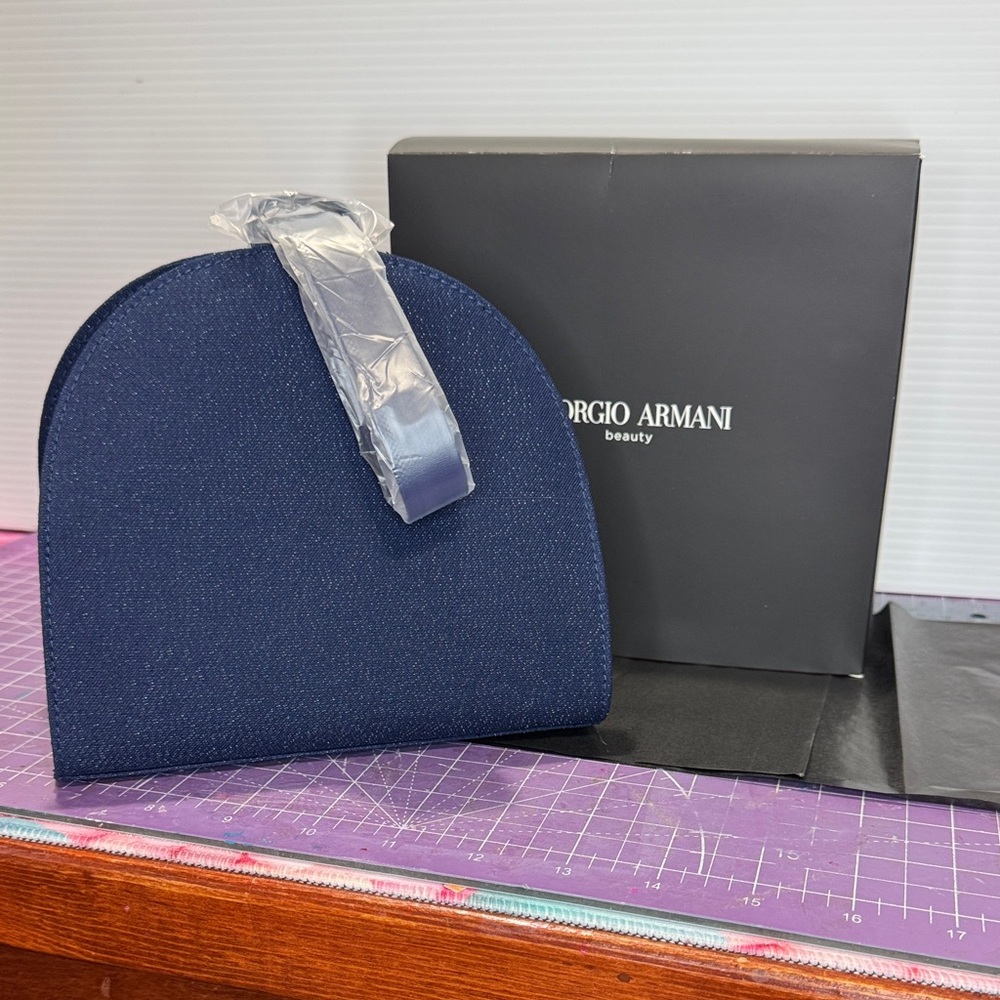 Georgio Armani Navy Evening Clutch